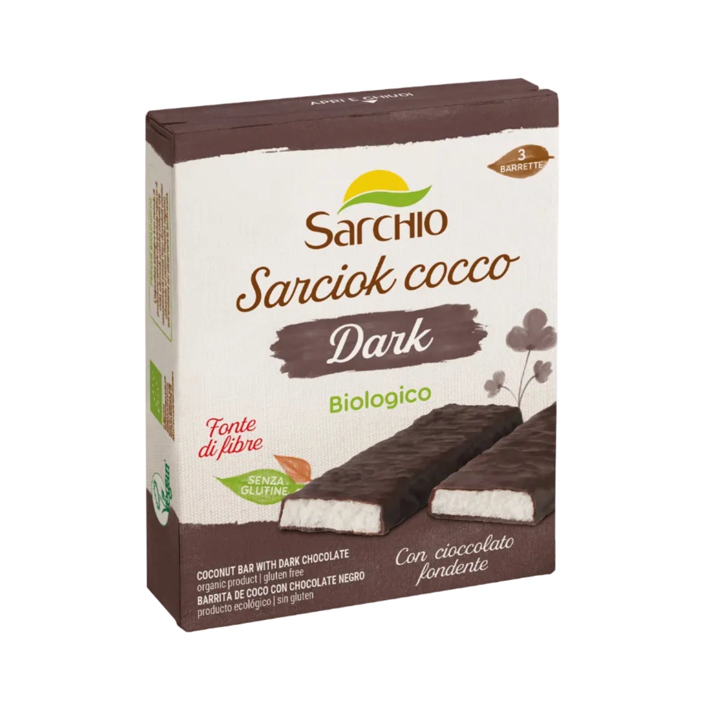 Kokosove ploščice s temno čokolado, EKO, 90 g