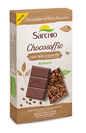 Chocosoffio hrustljava mlečna čokolada, 75 g