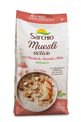 Muesli Active - mešanica kosmičev s sadjem, 250 g