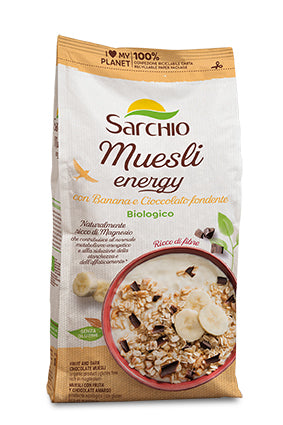 Muesli Energy - kosmiči s sadjem in čokolado, 250 g
